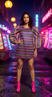 Fiafia Premium Raw Silk Party Wear Dress