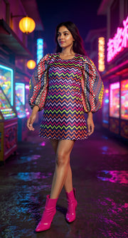 Fiafia Premium Raw Silk Party Wear Dress