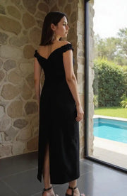 Women's Premium Black Party Wear One-Piece Dress